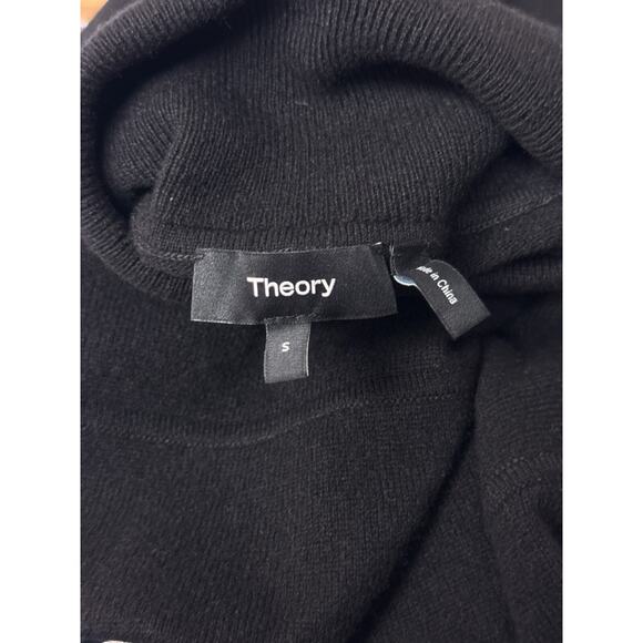 Theory Cashmere Sweater Small Mens Black Turtleneck Pullover - Picture 7 of 8